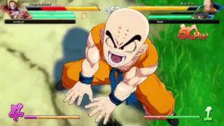 ドラゴンボール ファイターズ　世界１位クリリン　投石、仙豆、太陽拳　変則技の使い方が絶妙すぎる