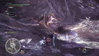 モンスターハンター：ワールド_歴戦ネルギガンテ　ランス　ジャンプ突きフィニッシュ