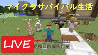 【LIVE】サバイバルで壁内都市をつくる！#21【マインクラフト】