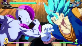 ドラゴンボール ファイターズ　世界１位ベジットVSフリーザ＆クウラ兄弟　ベジットのコンボが止まらない…