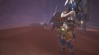 モンスターハンター：ワールド_瀕死ディアブロスをバゼルがトドメ