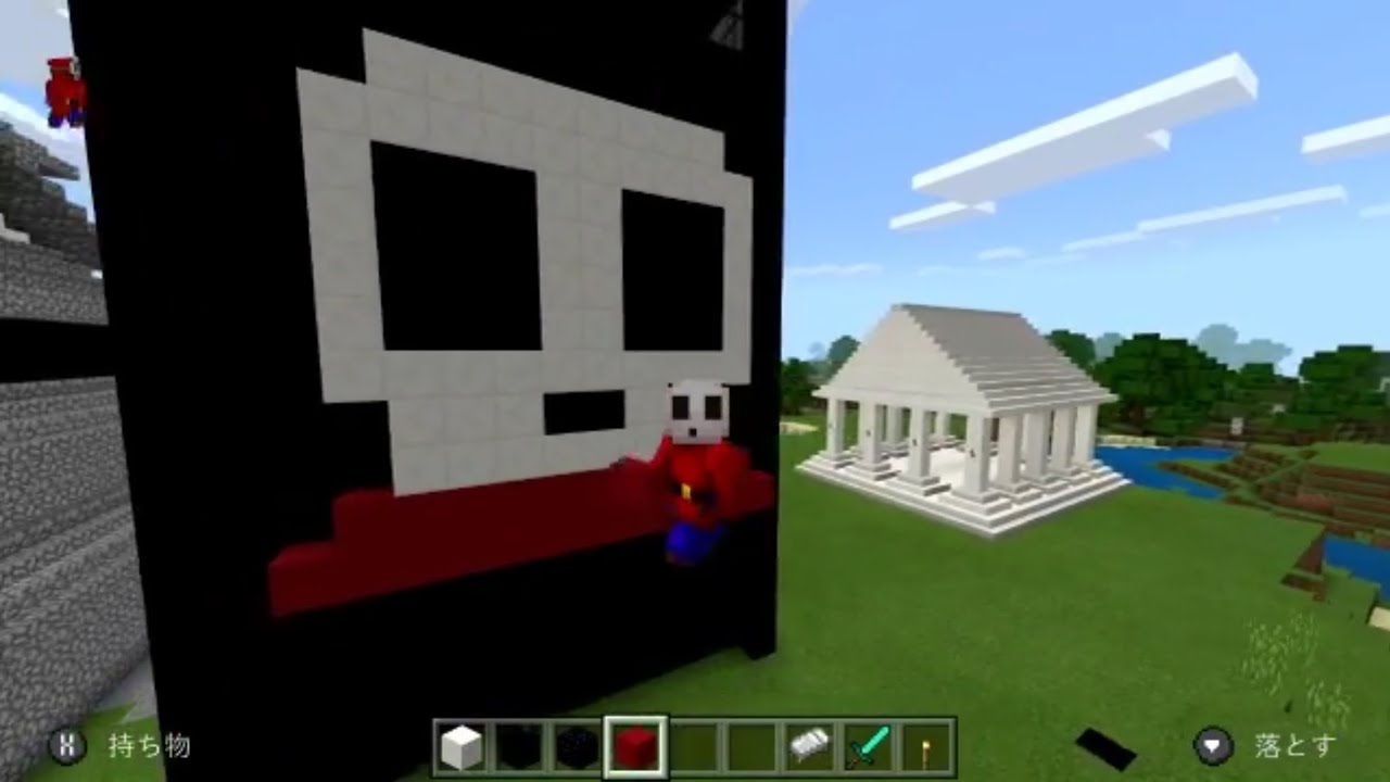 マインクラフト　自社ビルカスタマイズその１　壁装飾