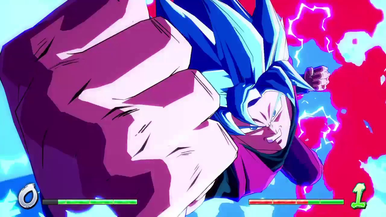 ドラゴンボール ファイターズ　世界１位スーパサイヤ人ブルーチーム　一気に決めるブルー界王拳コンボ　カッコ良すぎる