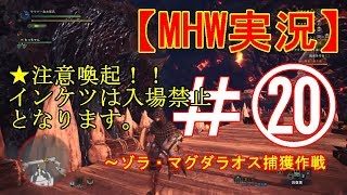 #20【MHW】モンスターハンターワールド実況プレイ・ゾラ・マグダラオス捕獲作戦 Monster Hunter: World