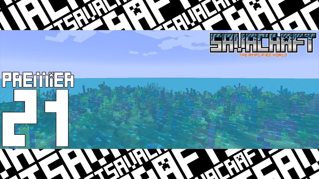 【SAVACRAFT】21 サンゴの海の作業拠点:Amplified Multi【マインクラフト】