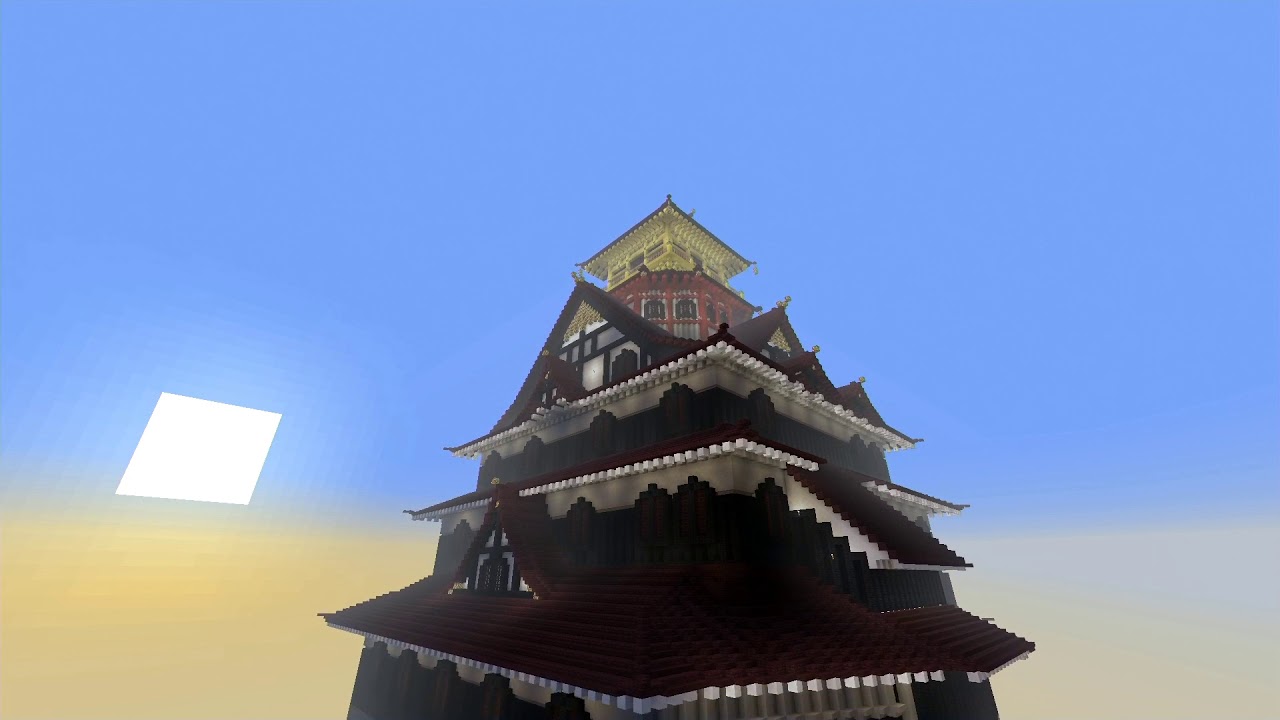 PS4 マインクラフト　安土城建築中