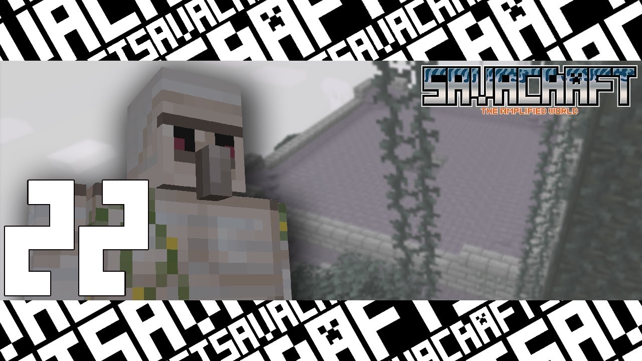 【SAVACRAFT】22 ゴーレムトラップ建設開始:Amplified Multi【マインクラフト】