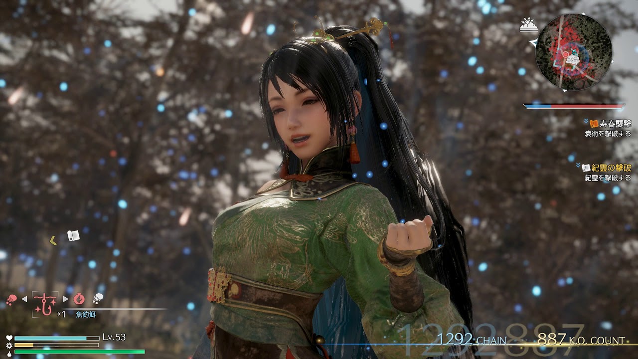 真・三國無双８ PC版 DLC董白シナリオ第４章 フリーモード 関銀屏でひたすら斬りまくる！　その①