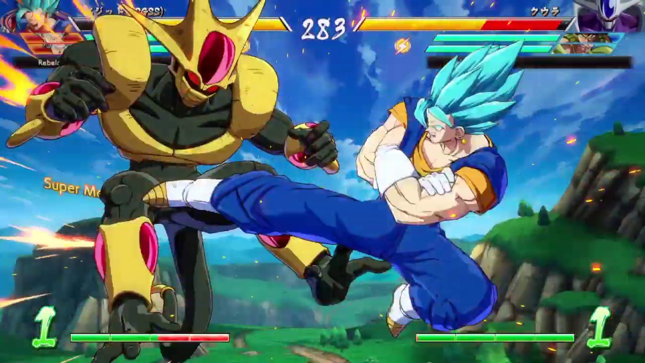 ドラゴンボール ファイターズ　世界１位ベジットVSゴールデンクウラ　強烈な一撃を叩きつける　別格ベジット