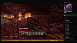 マインクラフト　ネザー突入の巻　生放送　#ps4live