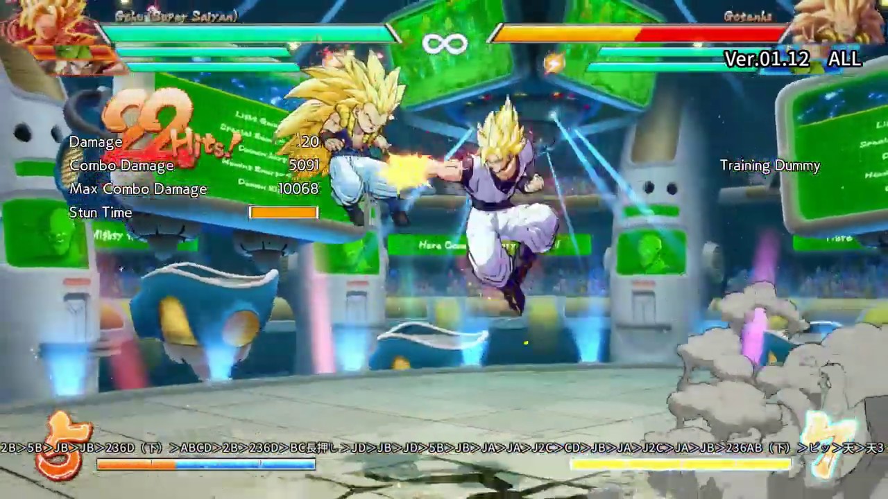 【DBFZ】悟空014【ドラゴンボールファイターズ】100% combo