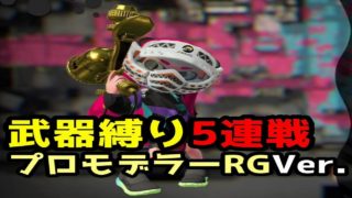 【武器縛り】プロモデラーRGでナワバリバトル5連戦【スプラトゥーン２】【実況】