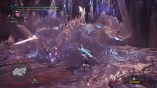モンスターハンター：ワールド_対歴戦王ゼノ・ジーヴァの脳天に属性解放斬りをお見舞い♪