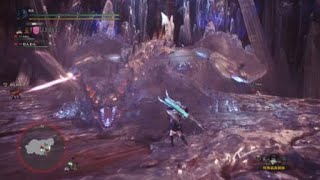モンスターハンター：ワールド_対歴戦王ゼノ・ジーヴァの脳天に属性解放斬りをお見舞い♪