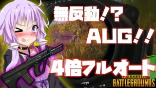【PUBG】無反動!?ゆかりさんがAUGで4倍フルオート優勝【VOICEROID実況】
