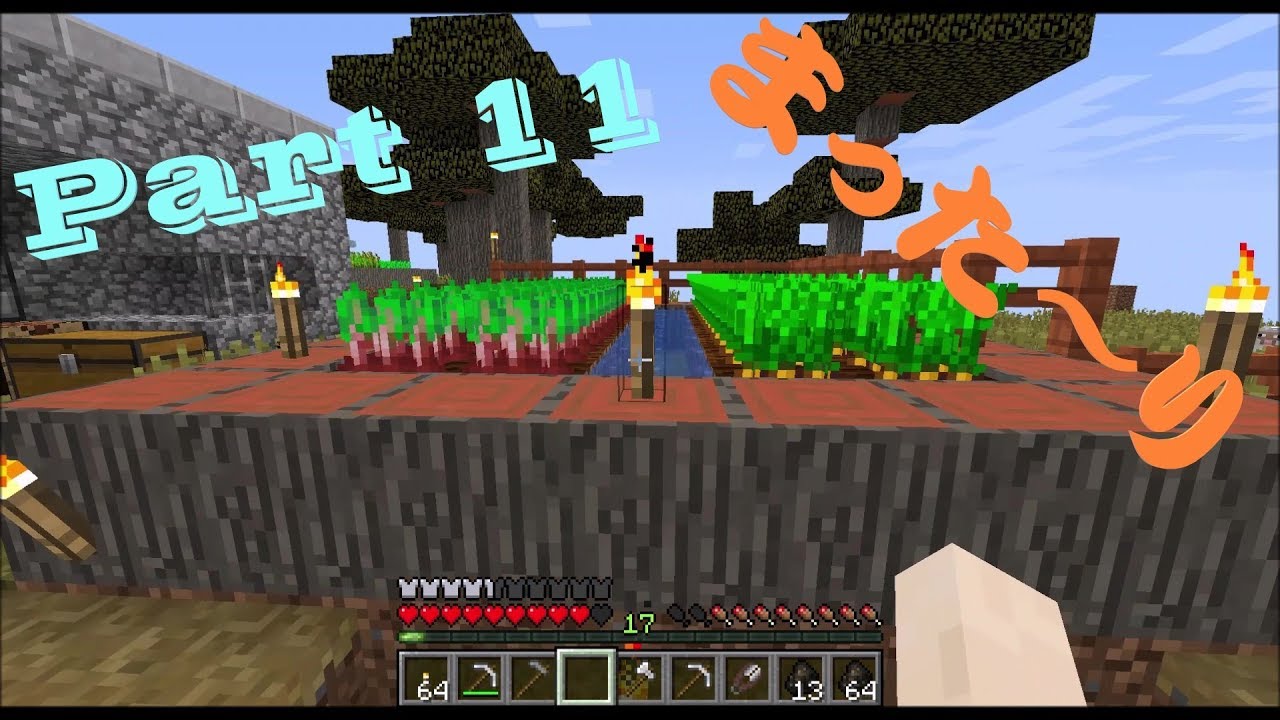 【ちょこクラ】Part11 まったり周辺整理！ 素人実況 マインクラフト