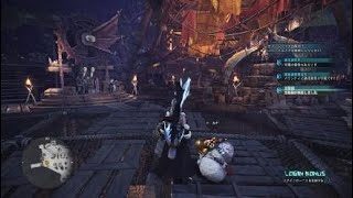 モンスターハンター：ワールド　クシャ王討伐クロム、ノーマン、うにゃ、ばりお