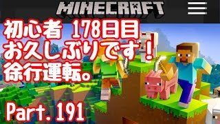 【マイクラ】初心者178目 久しぶりのマイクラ！徐行運転？Part.191【マインクラフト】【LIVE】
