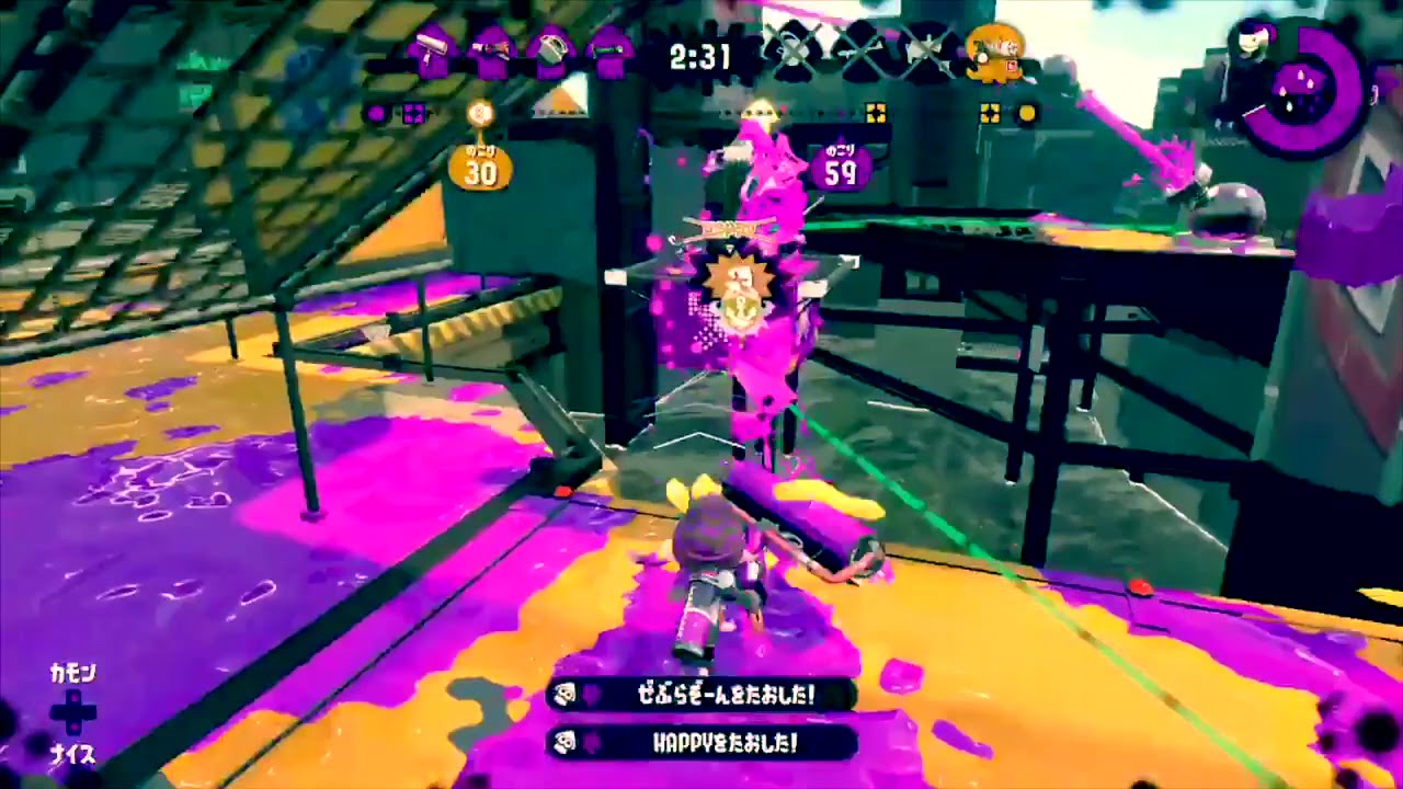 【スプラトゥーン2】カーボンローラー＆カーボンローラーデコ キル集【第2弾】