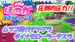 【ウデマエX】小5女子のゲーム実況　スプラトゥーン2　ムツゴ楼のガチヤグラ　ダイナモローラーテスラ