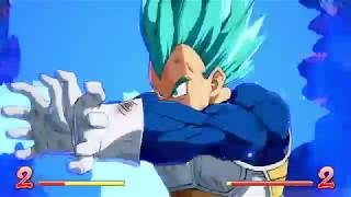 ドラゴンボール ファイターズ　世界１位スーパーサイヤ人ブルーチーム　ベジット超コンボ～空中かめはめ波～ファイナルフラッシュフィニッシュコンボ