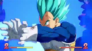 ドラゴンボール ファイターズ　世界１位スーパーサイヤ人ブルーチーム　ベジット超コンボ～空中かめはめ波～ファイナルフラッシュフィニッシュコンボ
