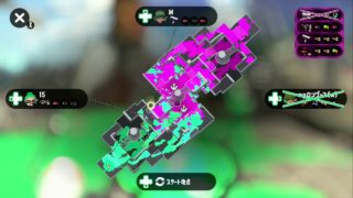 スプラトゥーン2 ガチエリア　８５カウントで勝ち