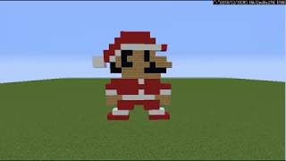 [マインクラフト] サンタマリオをつくってみた！
