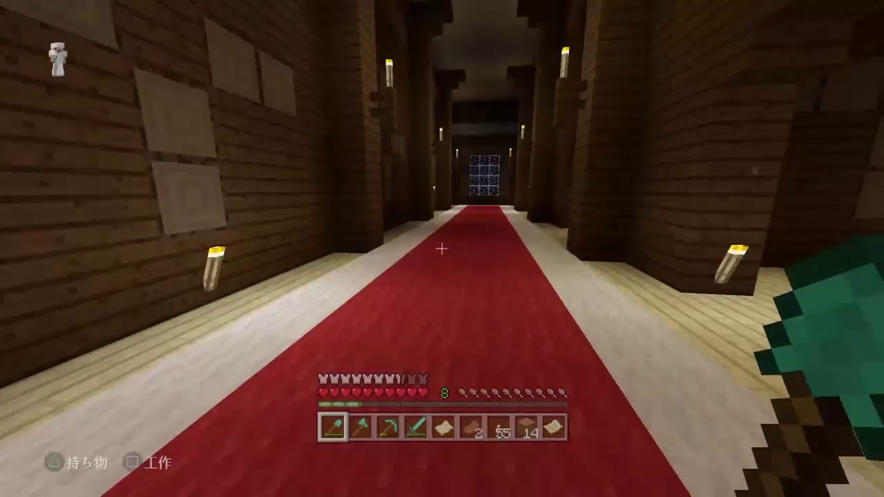 一時間くらいマインクラフト