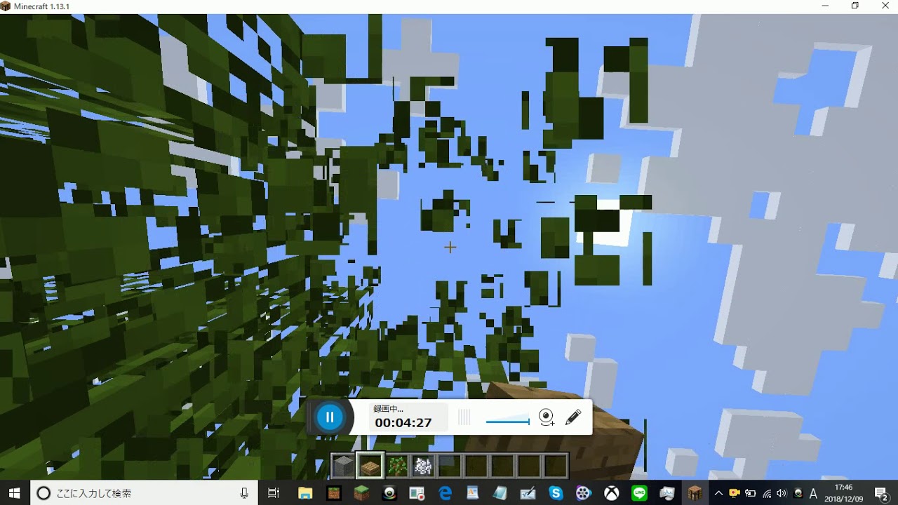 マインクラフトでアスレ作ってみた