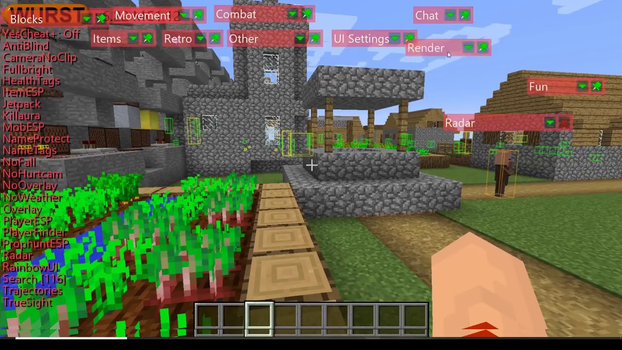 マインクラフトpc　ハック方法