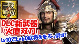 【DLC新武器 火塵双刀】LV10上位武器でLV60武将をぶっ倒す！【真・三國無双８】Dynasty Warriors 9