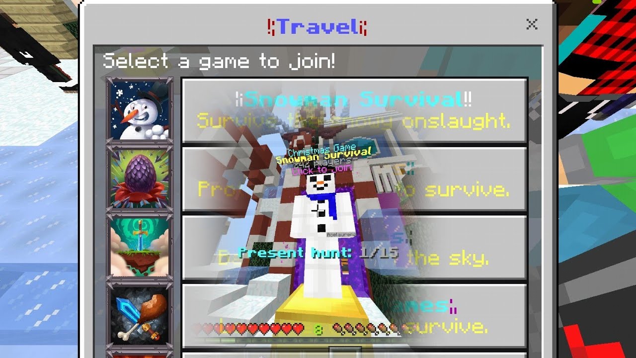 【マインクラフト】キュウブクラフトサーバーに追加された期間限定のゲームをやっつみた