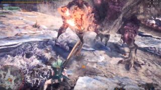 #22 モンスターハンターワールド_HR計1700の丁寧な丘の上の雪見桜_スラアク：MonsterHunter World_Switdh Axe
