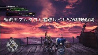 モンスターハンター：ワールド　歴戦王マムタロトエリア1初動解説