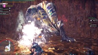 #23モンスターハンターワールド_歴戦王マムタロトエリア4_皇金氷チャアク_野良追跡レベル3_Ice Charge Blade