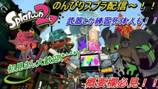 【スプラトゥーン2】まだお正月気分の人正直に挙手しなさい！！！初見さん大歓迎！概要欄確認しろよおおお！！