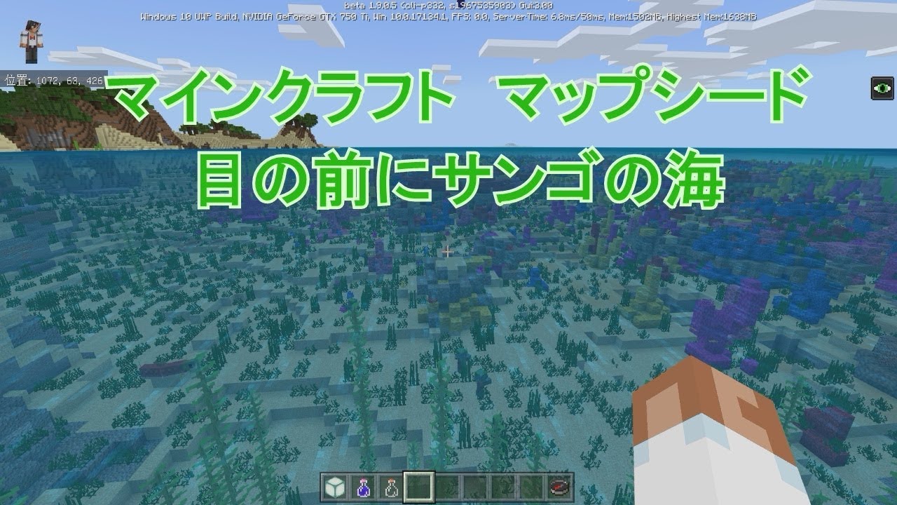 サンゴの海【マインクラフト】