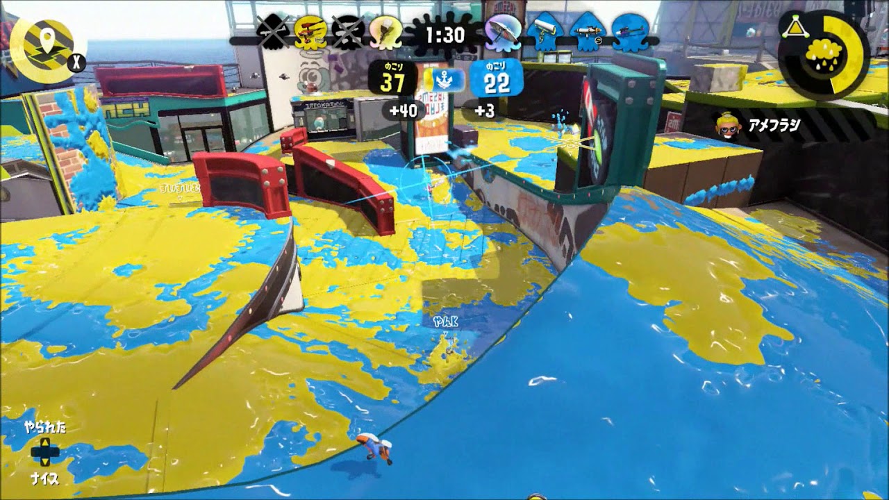 スプラトゥーン２ グル内対抗戦練習試合AvsB