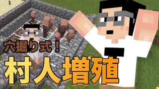 #11 穴掘り式村人増殖！ たくたくのマイクラ マインクラフト実況