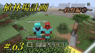 マインクラフト　＃63　第3村”植林場計画”～終盤編②～