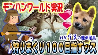 パンダみたいな豆柴ちゃん！ＨＲ100いきますぜ旦那！ モンスターハンターワールドでハンターランク９３の龍馬と愛犬ロンギヌスのゲーム実況【MHW/PCsteam版】