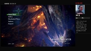 モンスターハンターワールド(久しぶりにおっさん顔出し放送だよ）