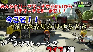 【スプラトゥーン２】こっそりライブ配信～ガチマッチB－まで～