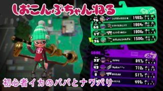 【スプラトゥーン2】初心者イカのパパとナワバリ
