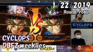 【DBFZ】定例対戦会 in CYCLOPS 総当たり 2019/1/22