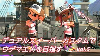 デュアルスイーパーカスタムでウデマエＸを目指す vol.5　【スプラトゥーン２】