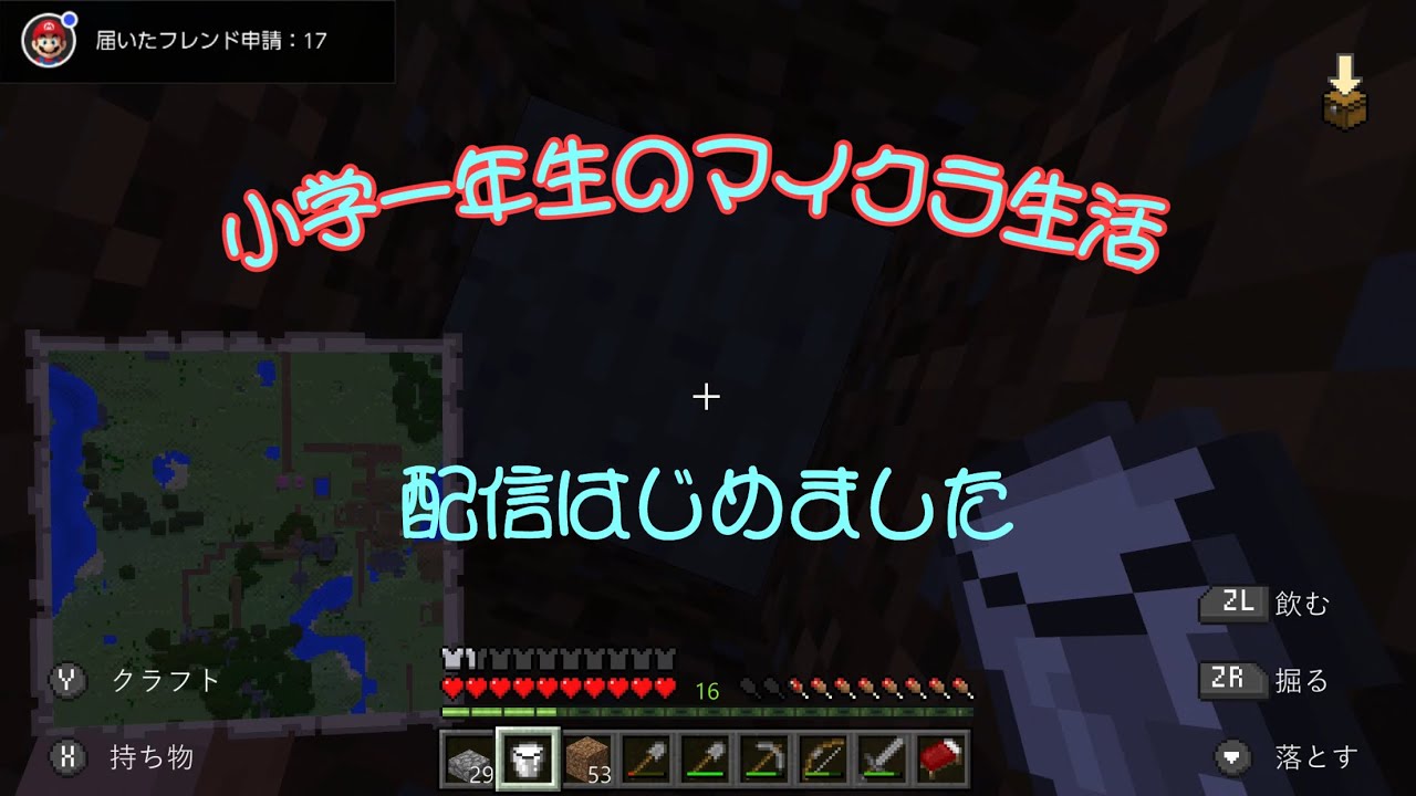 【マインクラフト】1/31 小学一年生のMinecraftプレイ動画その１