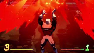 ドラゴンボール ファイターズ　世界１位ジレン　VSビーデル　ジレンの元気玉コンボ