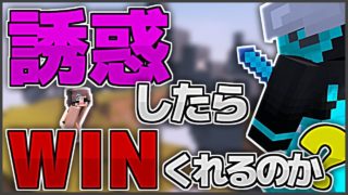 【マインクラフト】女の子スキンで誘惑したらWINくれるのか？検証してみた！【スカイウォーズ】【ゆっくり実況】